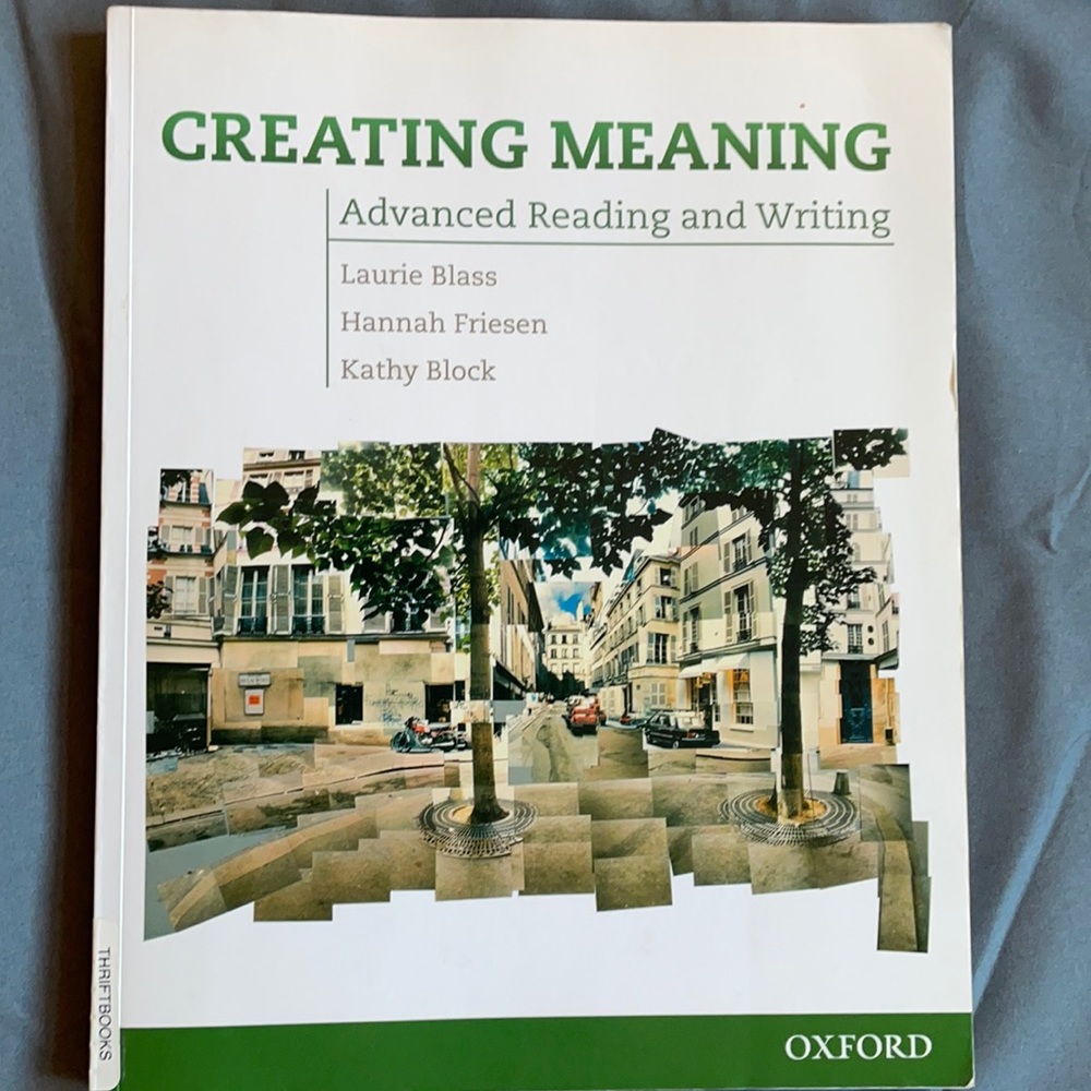 CREATING MEANING, advance reading and writing.